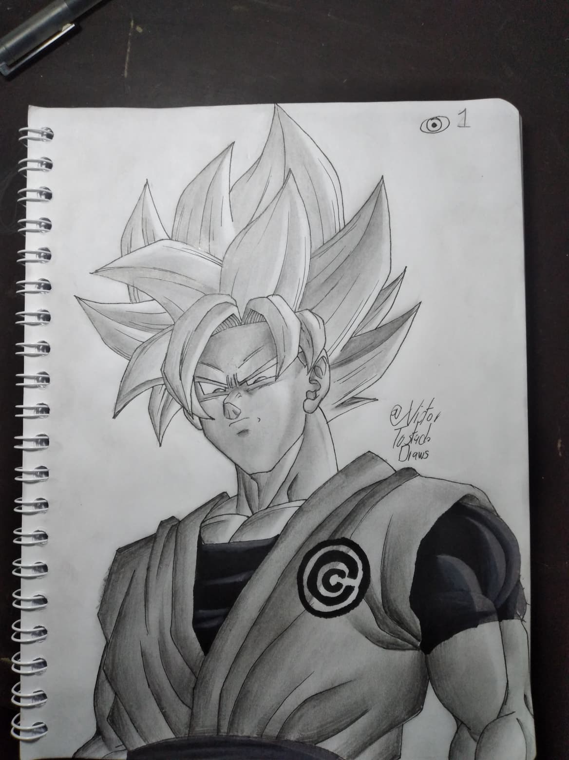 Goku SSJ Blue (A Grafito) by VictorTostado on DeviantArt Goku SSJ Blue (A Grafito) by VictorTostado on DeviantArt