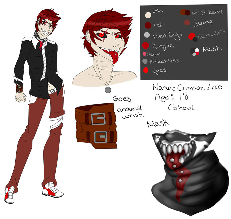 tokyo ghoul OC ref. by LonewolfTerror on DeviantArt