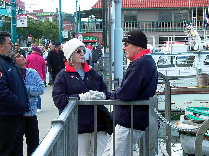 Tourists at Fisherman's Wharf