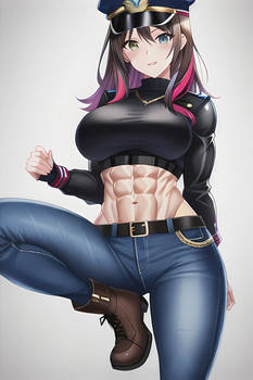 Brunette Police Girl