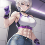 White Haired Fighter Girl 3