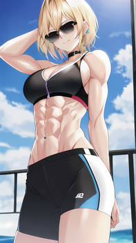 Blonde Fitness Girl 19