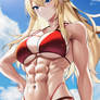 Blonde Red Bikini Girl 8