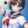 Brunette Sailor Fuku Girl 6