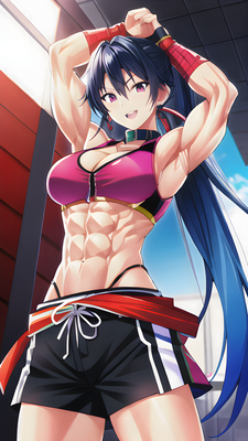 Taki with Abs (Anime)