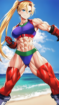 Cammy White with Abs 13 (Anime)