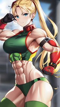 Cammy White with Abs 14 (Anime)