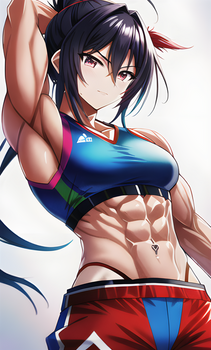 Taki with Abs 8 (Anime)