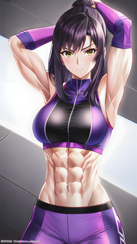 Kate Bishop with Abs 6 (Anime)