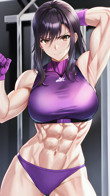 Kate Bishop with Abs 8 (Anime)
