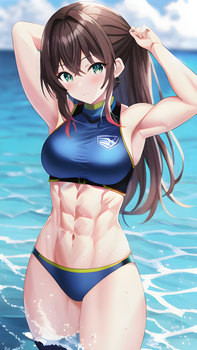Brunette Diver Girl 3