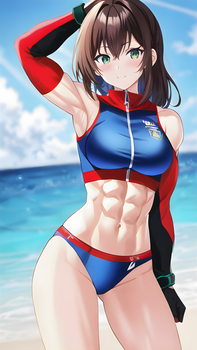 Brunette Diver Girl 7