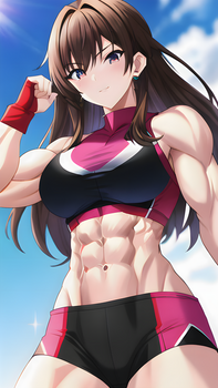Brunette Bodybuilder Girl 7