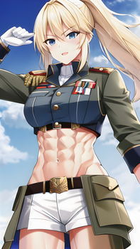 Blonde Military Officer Girl 4