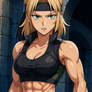 Sonya Blade with Abs 12 (ChatGPT anime style)