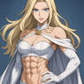 Emma Frost with Abs (ChatGPT anime style)