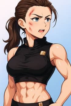 Judge Hershey with Abs 2 (1995 film anime style)