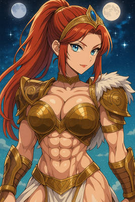 Teela with Abs 2 (ChatGPT anime style)