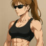 Sarah Connor with Abs 3 (ChatGPT anime style)
