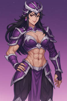 Li Mei with Abs (ChatGPT anime style)
