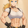 Sonya Blade with Abs 103 (ChatGPT anime style)