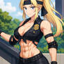 Sonya Blade with Abs 104 (ChatGPT anime style)