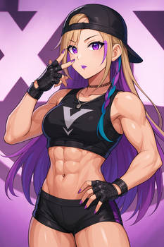 Kairi Sane with Abs (ChatGPT anime style)