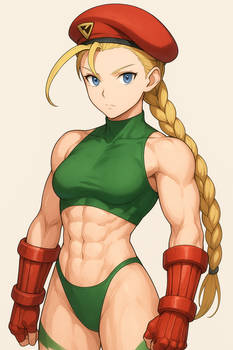 Cammy with Abs (ChatGPT anime style)