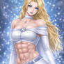 Emma Frost with Abs 12 (ChatGPT anime style)