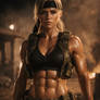 Sonya Blade with Abs 3 (ChatGPT Realistic Style)