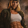 Sonya Blade with Abs 5 (ChatGPT Realistic Style)
