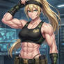 Sonya Blade with Abs 4 (Gemini anime style)