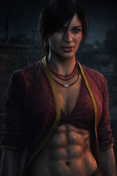 Chloe Frazer with Abs (ChatGPT Realistic Style)