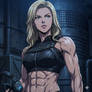 Sonya Blade with Abs 5 (Gemini anime style)