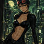 Catwoman with Abs (ChatGPT anime style)