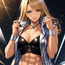 Tina Armstrong with Abs 9 (ChatGPT anime style)