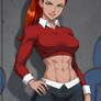 Gwen Tennyson with Abs 2 (ChatGPT anime style)
