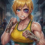 April O'Neil with Abs 2 (Gemini anime style)