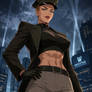 Mercy Graves with Abs (ChatGPT anime style)