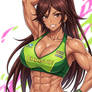 Christie Monteiro with Abs 2 (Gemini anime style)