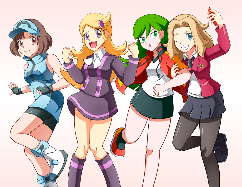 Pokemon Trainers by Bicoitor on DeviantArt