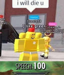 Roblox 100 Speech
