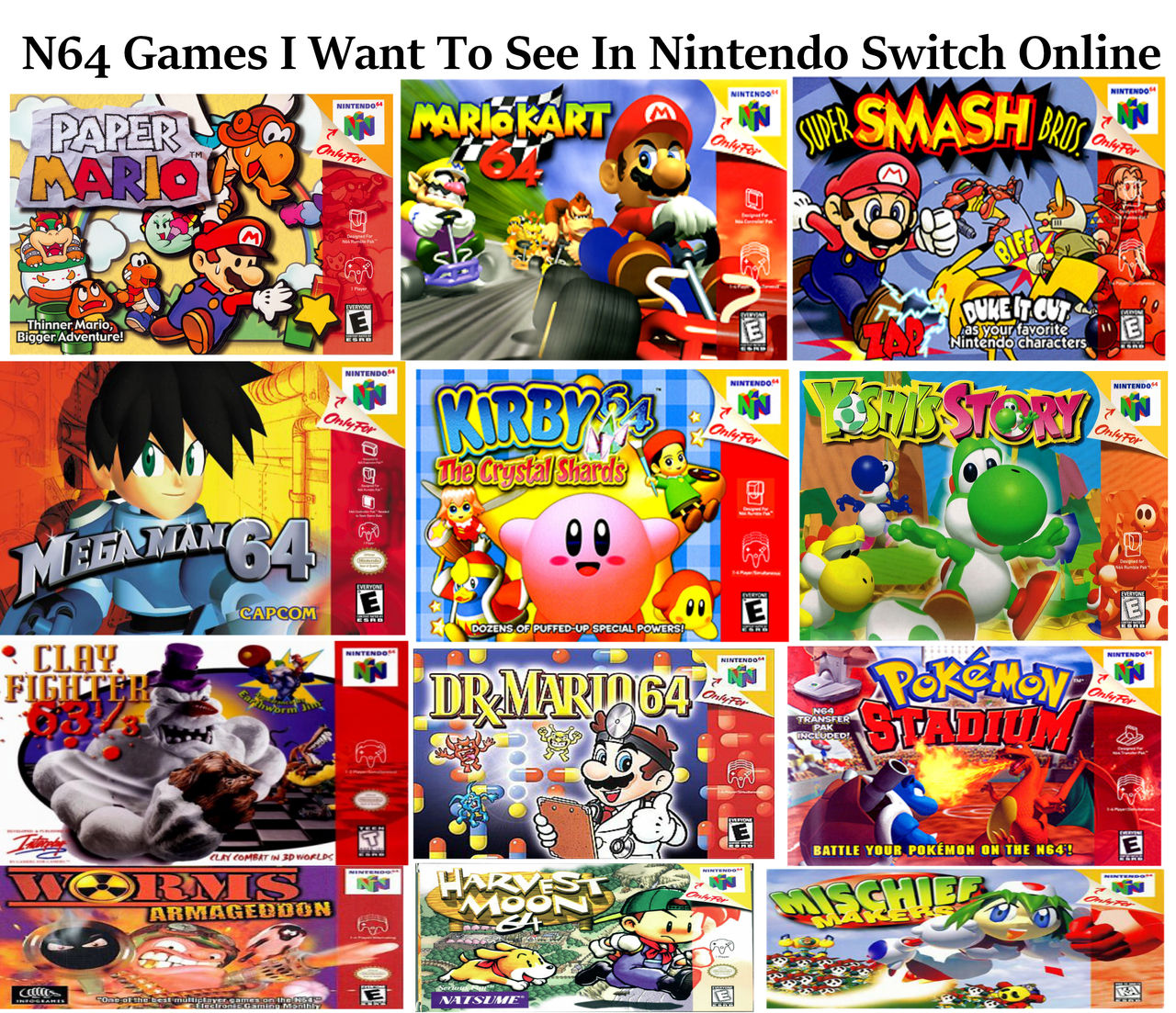N64 I Want See In Nintendo Switch Online by DelightfulDiamond7 on DeviantArt
