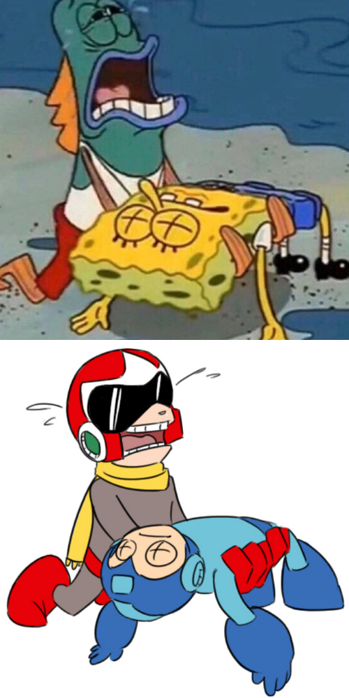 Crying Spongebob Lifeguard Fish - Imgflip