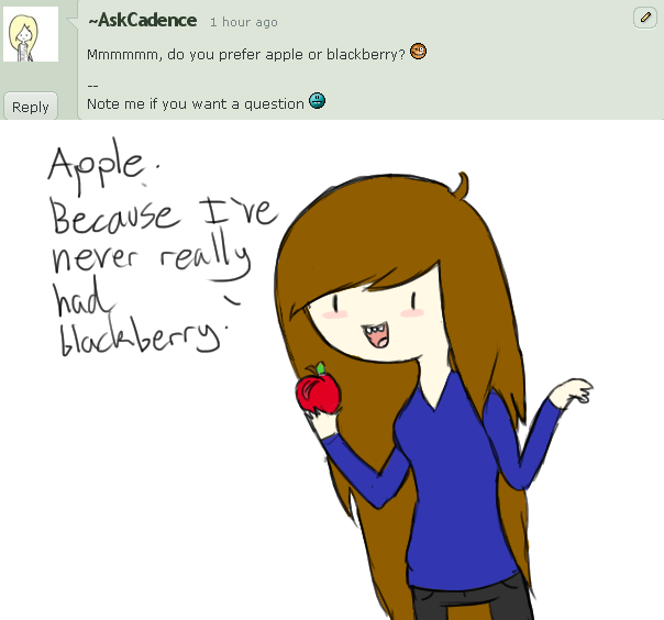 Q9: Apple or Blackberry?