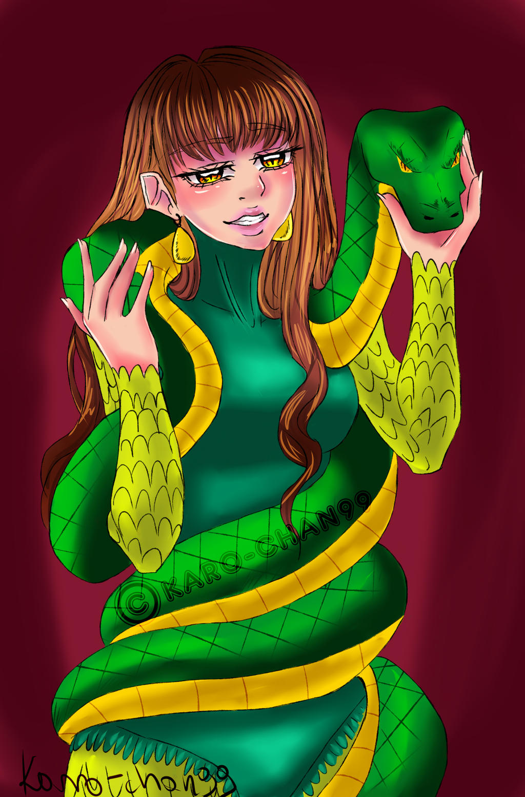 REQUEST FANART Princess Python From Marvel By Karo chan99 On request-fanart-princess-python-from-marvel-by-karo-chan99-on