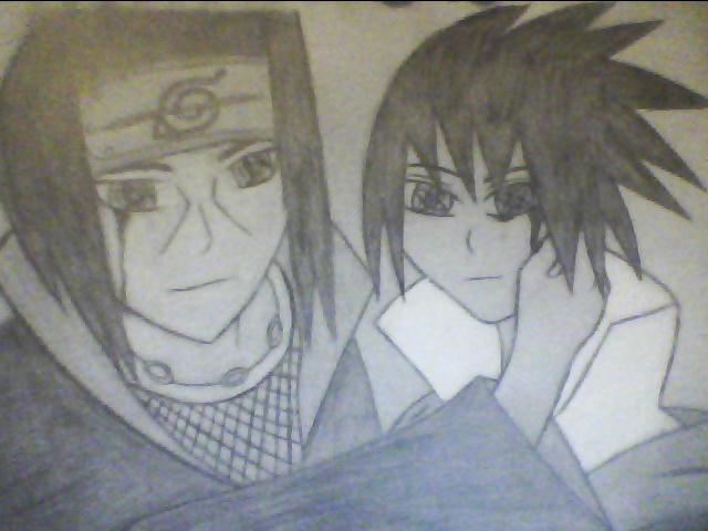 Itachi and Sasuke Mangekyou Sharingan Bleeding Eye