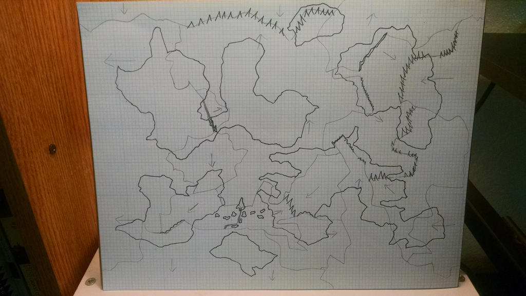 World Map, first version by LikeRealPeople on DeviantArt