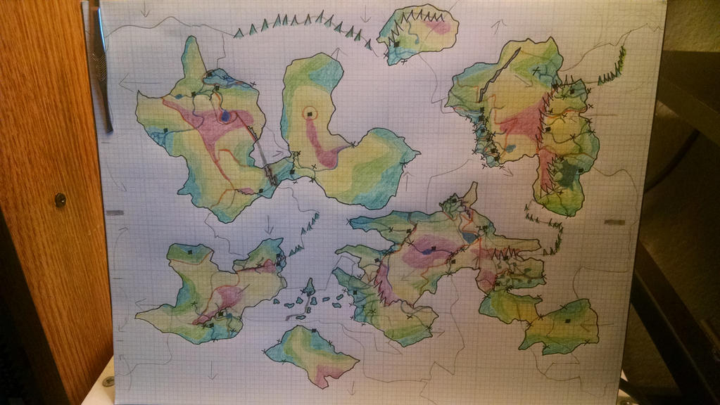 World Map, final version by LikeRealPeople on DeviantArt