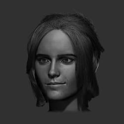 Emma Watson 3d portrait